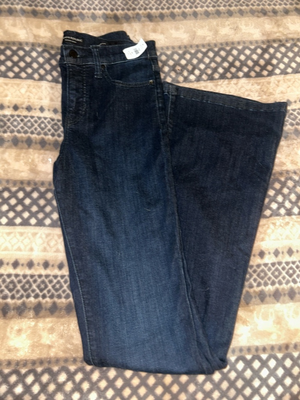 NWT Banana Republic Dark Blue Boot Cut Jeans Size 26 L long